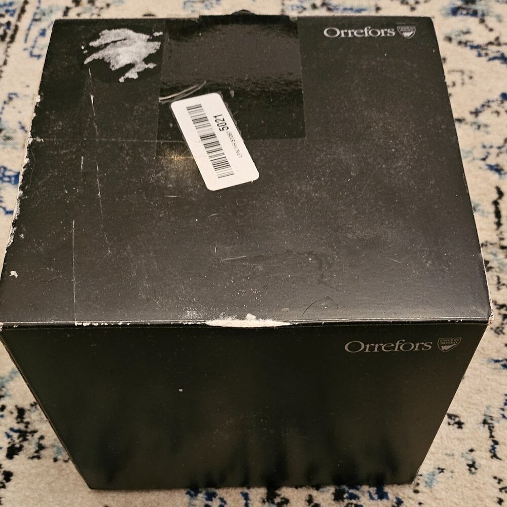 NEW Box Orrefors 6101204 Graphic Round Vase Bowl, Medium - Picture 3 of 12